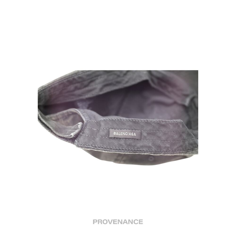 🔴 Balenciaga Embroidered Logo BB Lazer Destroyed Cap Black - Picture 10 of 13